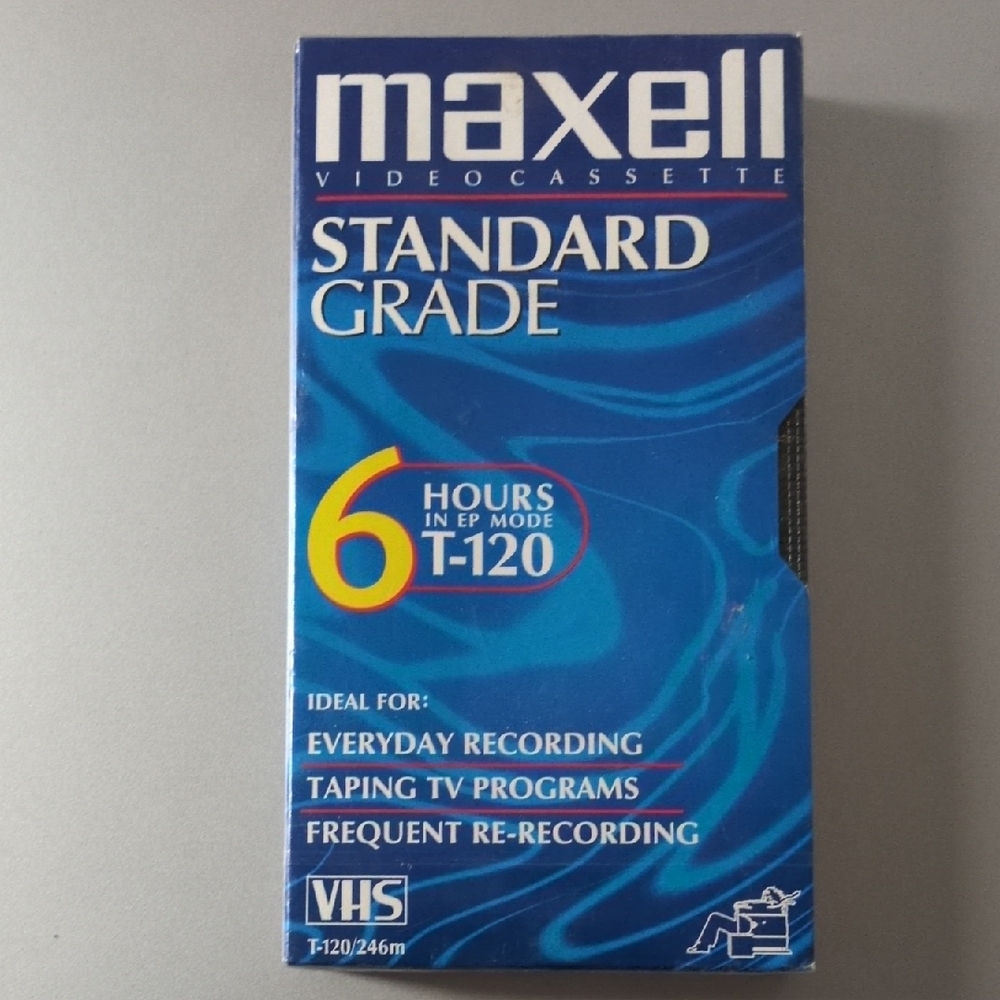 Maxell Blue VHS Videocassette - Standard Grade